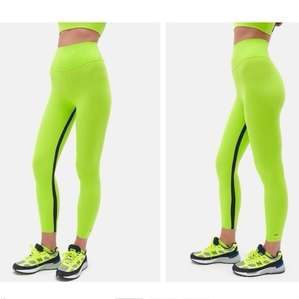 SPLITS59 Liya Airweight High Waist 7/8 Neon Green Leggings